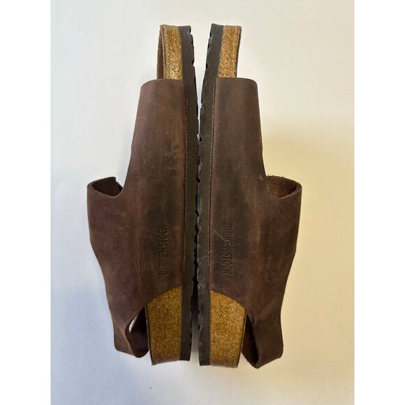 Birkenstock Milano Sandals Oiled Leather HABANA Size 11 - Picture 4 of 7